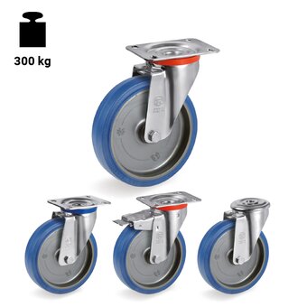 TR-73-NL-M-Ruote con supporti per carichi leggeri e supporti per carichi medi